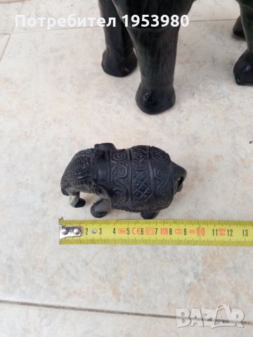 Две статуетки на слонове, снимка 2 - Антикварни и старинни предмети - 31771293