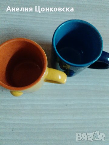 Две цветни чашки за кафе-човечета, снимка 3 - Антикварни и старинни предмети - 29922432