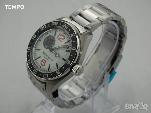 ВОСТОК КОМАНДИРСКИЕ АВТОМАТИЧЕН-GMT-FULL LUME  ref: 03099А, снимка 13 - Мъжки - 46851919