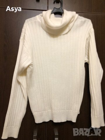 Бяло поло, снимка 5 - Блузи с дълъг ръкав и пуловери - 40217465