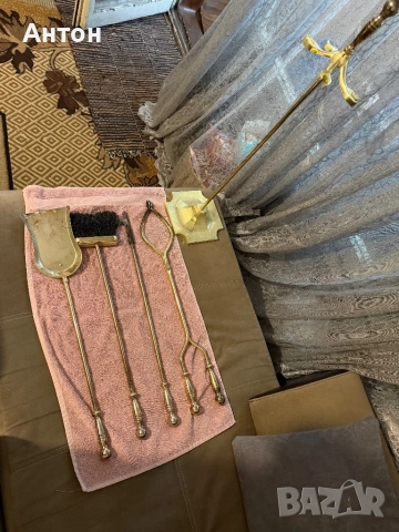 Масивни прибори за камина., снимка 5 - Антикварни и старинни предмети - 53971540