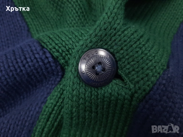 Polo Ralph Lauren Letterman P-Wing - Оригинална жилетка размер XL, снимка 9 - Пуловери - 54067588