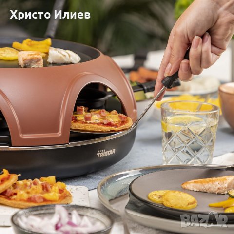 Фурна за пица 3 в 1 Раклет скара Пещ за пица Пицарка Tristar