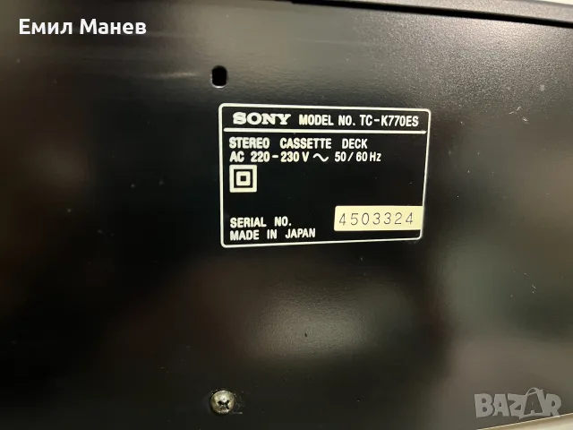 SONY TC K770ES  3 head deck, снимка 9 - Декове - 56106637