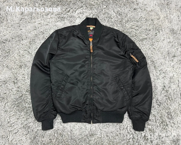 Мъжко Alpha Industries MA-1 Bomber Jacket, Размер L, снимка 3 - Якета - 53180617