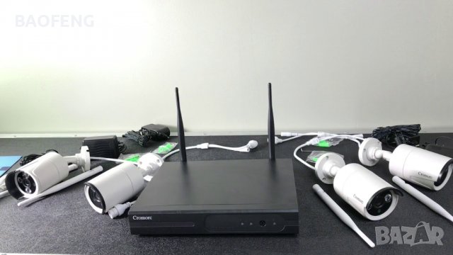 Хит Нови Модел 2023 -50% Система 5mp за видеонаблюдение 5G DVR 4-канална,4 безжични камери 239,89 лв, снимка 11 - IP камери - 38155819