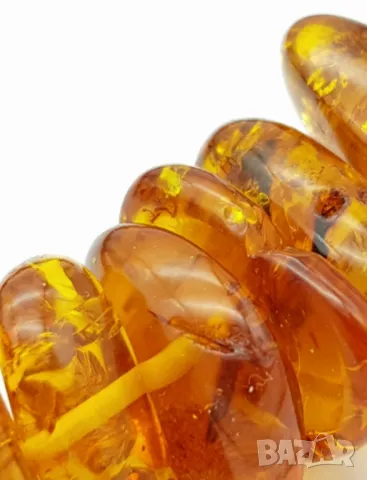 Балтийска кехлибарена огърлица. 💯 % ОРИГИНАЛ AMBER !, снимка 4 - Колиета, медальони, синджири - 49204454