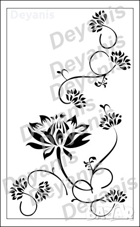 Стикери за стена - цветя, снимка 3 - Декорация за дома - 11996854
