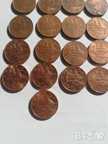 лот от 18 бр. 2 евроцента-Гърция 2002-2022 г., снимка 2 - Нумизматика и бонистика - 47388554