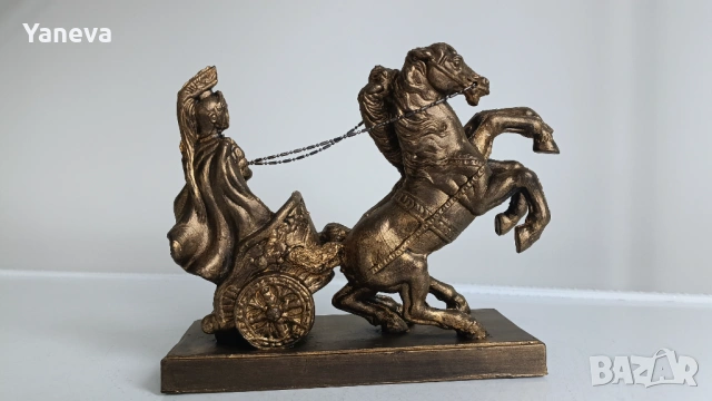 Статуетка с центурион в римска колесница, известна като "колесница на триумфа" , снимка 2 - Статуетки - 53904507