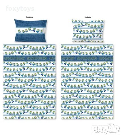 Спален комплект Minions Skate Crew 140×200см, 60х70см
