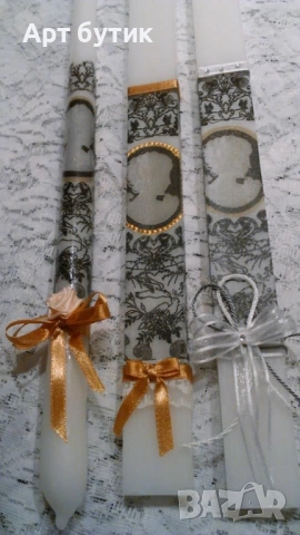 Бутиков комплект за Кръщене , модел “Камея„, снимка 2 - Декорация - 52570152