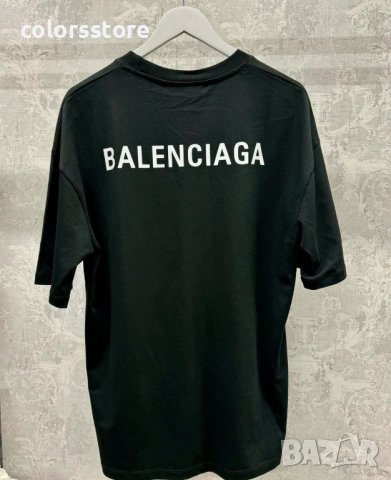 Мъжка Черна тениска Balenciaga кодBr781