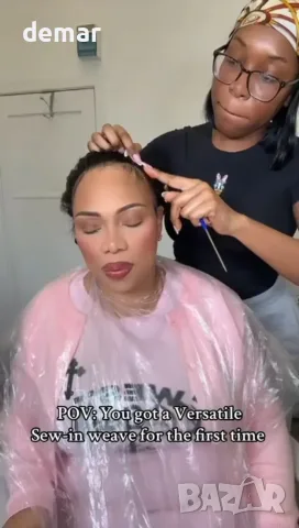 Комплект естествена бразилска коса PERISMODA Deep Wave, 35/40/45 см, снимка 7 - Други - 55945928