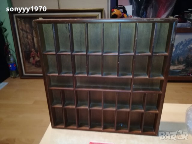 дървена кутия за фигурки за стена 1510211940, снимка 4 - Антикварни и старинни предмети - 34477486