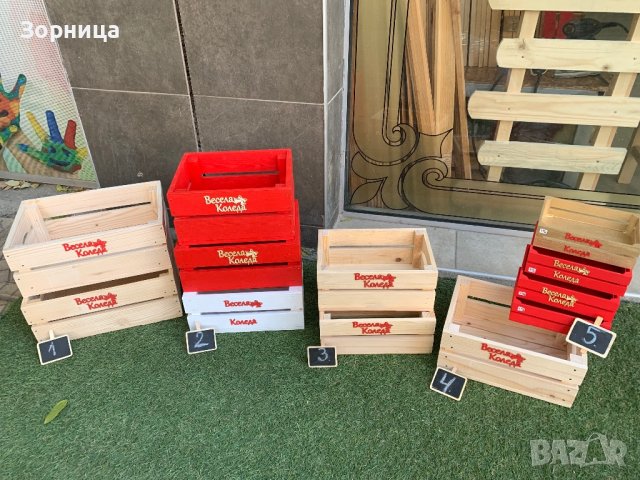 Дървени щайги, снимка 5 - Декорация за дома - 21078635