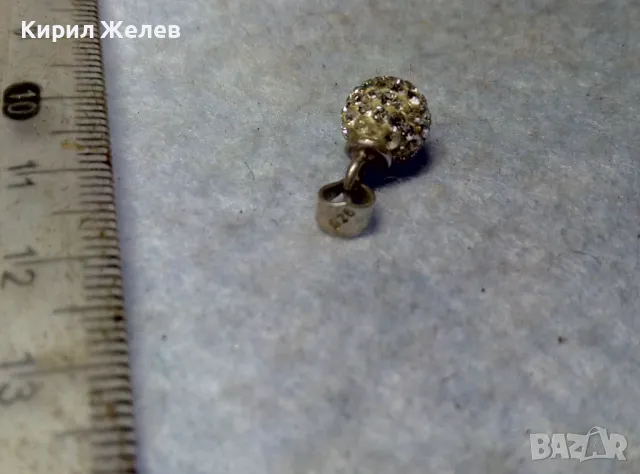 СРЕБЪРНО МЕДАЛЬОНЧЕ АРТ ВИСУЛКА СРЕБРО 925 с БЯЛ ЕМАЙЛ и ИСКРЯЩИ КРИСТАЛЧЕТА 49361, снимка 6 - Колиета, медальони, синджири - 49733883