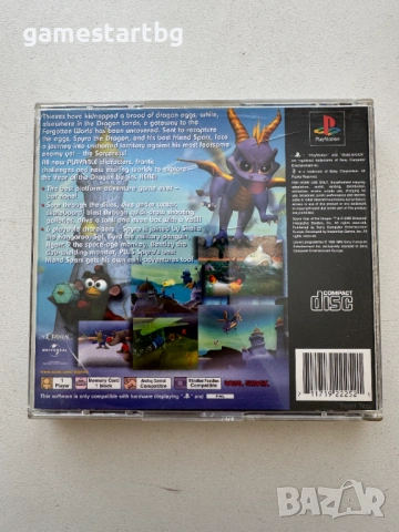   Spyro: Year of the Dragon за PS1, снимка 2 - Игри за PlayStation - 54256053