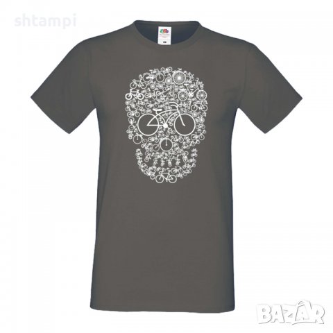 Мъжка тениска Bicycle Skull,Скелет,Изненада,Подарък,Празник , снимка 12 - Тениски - 36812816