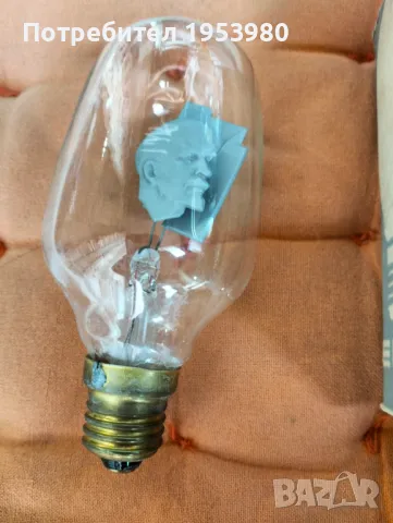 Глим крушка с образа на Ленин, снимка 3 - Антикварни и старинни предмети - 49845524