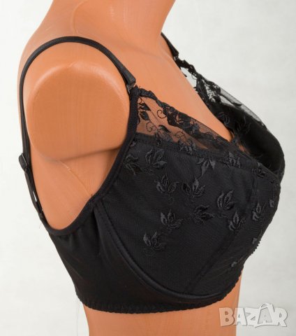 Комплект бял и черен сутиен с полупрозрачни чашки марка Jarpol 75F, снимка 3 - Бельо - 30092593