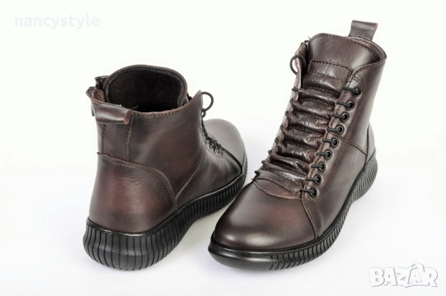 ЗИМА '24'25! Дамски боти от естествена кожа - Три цвята, снимка 4 - Дамски боти - 52154073