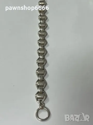 Сребърна гривна 925 от Birmingham, снимка 4 - Гривни - 48584325