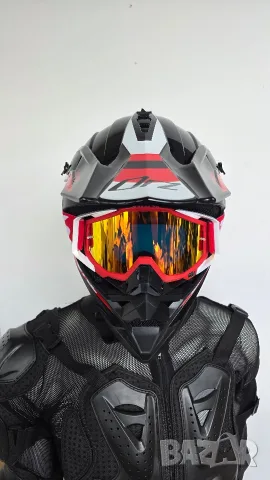 ​Нови кросови очила 100% Racecraft MX + Допълнителна прозрачна плака и флипове (Tear-Offs) 
