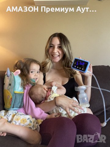 BellaBaby комплект Двойна електрическа Помпа за Кърмене,4 режима/9 нива,2200mAh Li-ion,LCD дисплей, снимка 13 - Помпи за кърма - 39354340