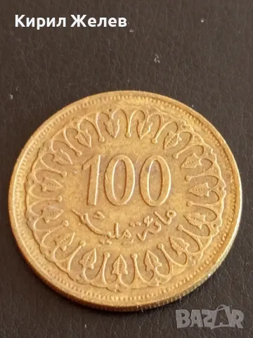 Стара монета 100 милима 1983г. Тунис за КОЛЕКЦИЯ ДЕКОРАЦИЯ 34837