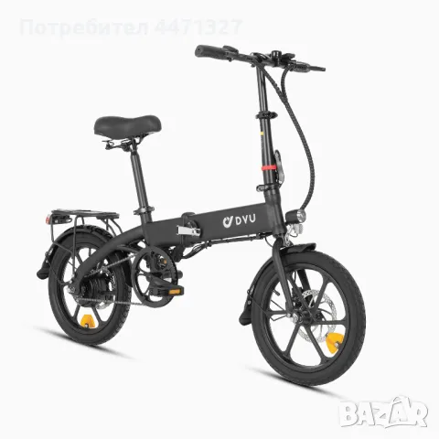 Електрически сгъваем велосипед E-BIKE - DYU 16 инчов, снимка 1