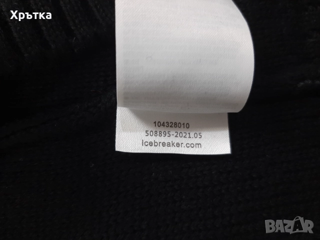 Icebreaker - Оригинален мъжки пуловер от вълна размер L, снимка 9 - Пуловери - 52653760