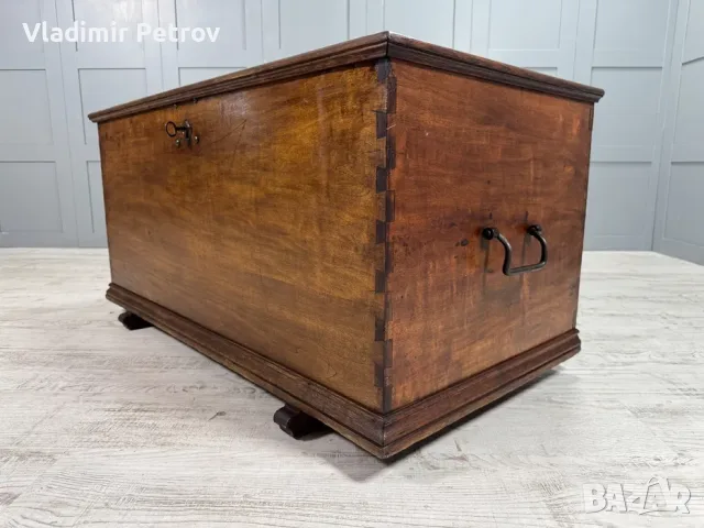 Рустикален сандък масив В005, снимка 4 - Ракли - 56021323