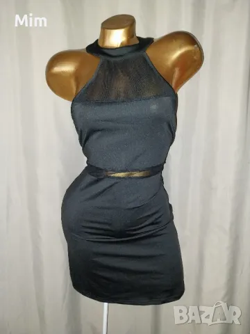  XXL Черна,еластична, къса рокля, снимка 2 - Рокли - 46890927