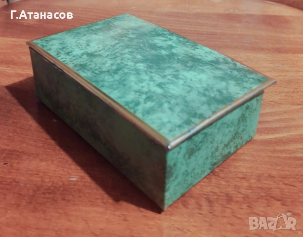 Метална кутиика от цигари Atos Pfau Auslese 50 cigaretten рядка колекционерска, снимка 7 - Антикварни и старинни предмети - 52694389