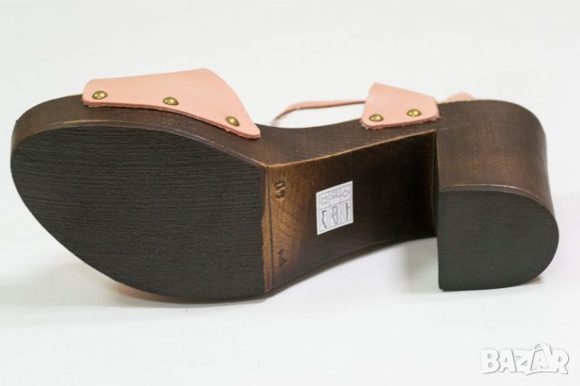Дамски кожени сандали в розово марка Maria Barcelo - 40, снимка 5 - Сандали - 38471187
