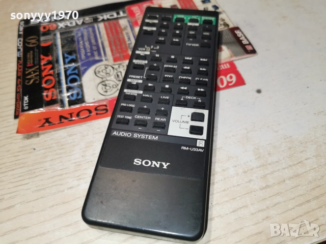 SONY RM-U33AV AUDIO REMOTE-ВНОС SWISS 2112251138, снимка 8 - Ресийвъри, усилватели, смесителни пултове - 52864286