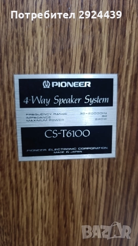PIONEER CS-T6100, снимка 10 - Тонколони - 52794776