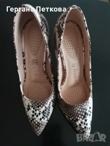 Змийски обувки на ток , снимка 7 - Дамски обувки на ток - 48948630