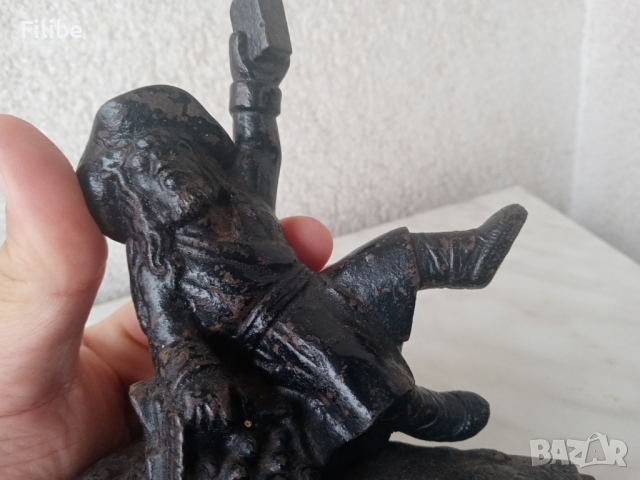 Пират,фигура,статуетка,метал,Рядка,

, снимка 4 - Антикварни и старинни предмети - 44725028