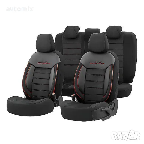 Тапицерия OTOM за кола Comfortline CMF218 (Черно/Червено)