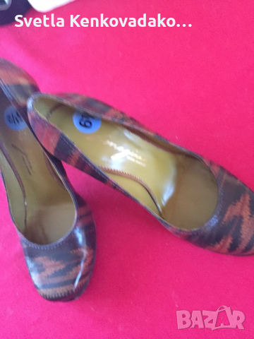 Обувки кожа, снимка 1 - Дамски елегантни обувки - 36386403