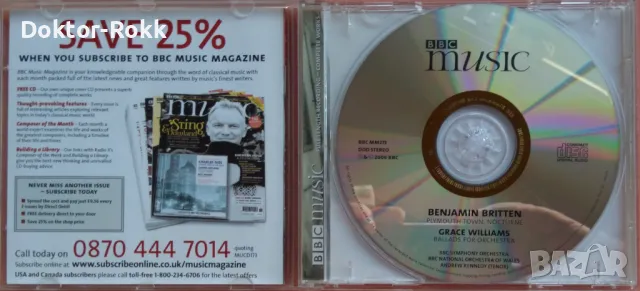 Britten, Grace Williams, BBC Symphony Orchestra, BBC National Orchestra Of Wales, Andrew Kennedy CD, снимка 3 - CD дискове - 47428019