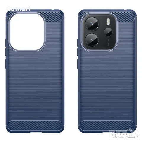 Xiaomi Redmi Note 14 4G Противоударен Силиконов Гръб Карбон, снимка 4 - Калъфи, кейсове - 49750389