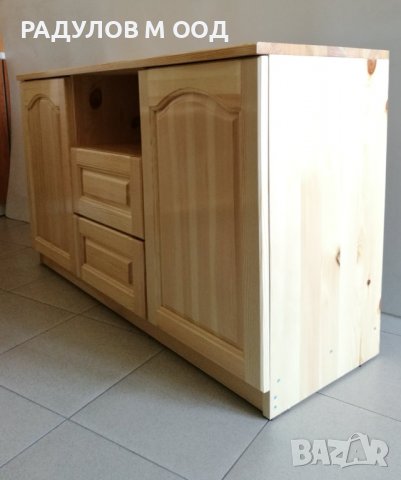 Наличен или поръчка - ТВ шкаф масив чам с 2 врати и 2 чекмеджета , снимка 2 - Шкафове - 39882229