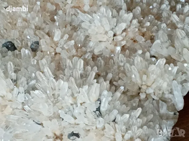 #77  Кварц, Кварцова друза, Планински кристал, 27х37 см, снимка 2 - Декорация за дома - 50370078