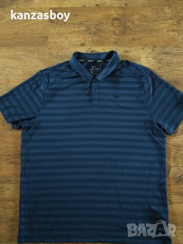 NIKE Men's Dry Stripe Golf Polo - страхотна мъжка тениска КАТО НОВА ХЛ, снимка 6 - Тениски - 40405336