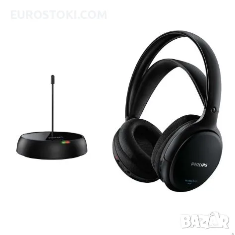 Безжични слушалки Philips Home Cinema SHC5200 HiFi, цвят: черно