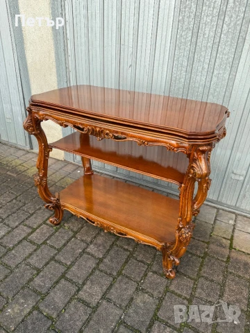 Барокова конзолна маса, снимка 5 - Антикварни и старинни предмети - 50693744