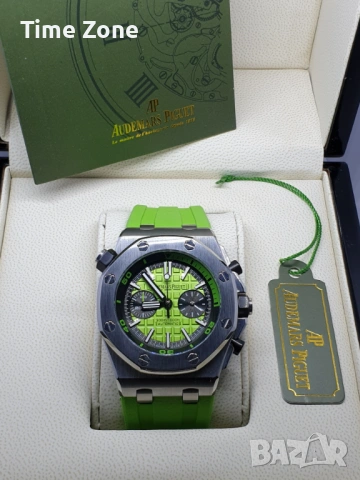 Audemars Piguet Royal Oak Offshore Diver Chronograph 42mm Steel Green Dial Различни Цветове, снимка 2 - Мъжки - 54045129